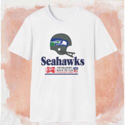 Seattle Seahawks Miller High Life Nfl Shirt White T shirt
