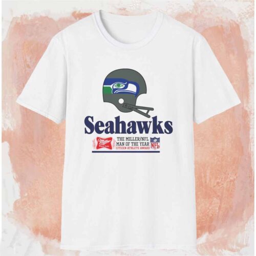 Seattle Seahawks Miller High Life Nfl Shirt White T shirt