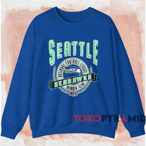 Seattle Seahawks Nfl Member Club Shirt Blue Sweatshirt