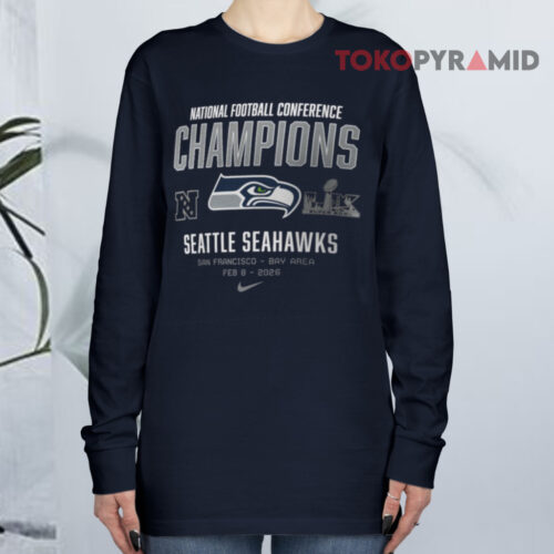 Seattle Seahawks Nike 2025 Nfc Champions Team Nation Long sleeved