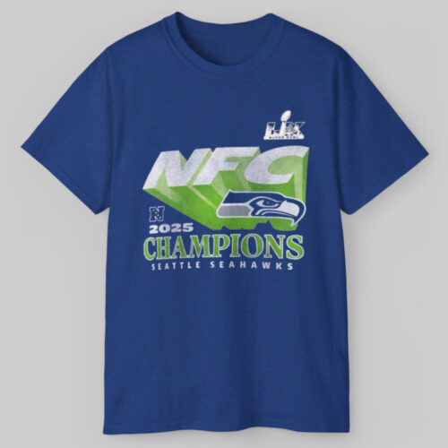 Seattle Seahawks Quick Pass 2025 Nfc Champions T shirt