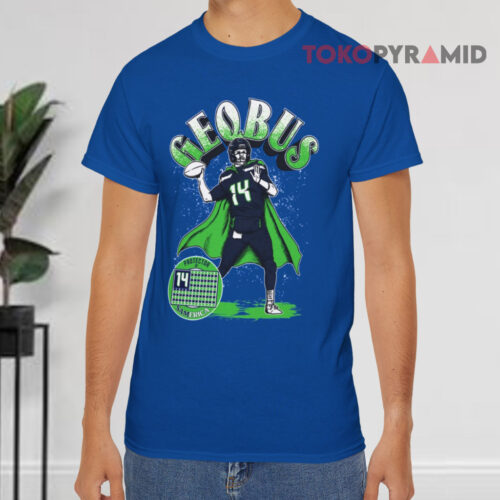 Seattle Seahawks Sam Darnold Geqbus Blue T shirt