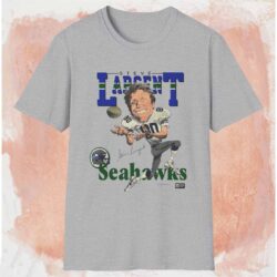 Seattle Seahawks Steve Largent Caricature Shirt Grey T shirt