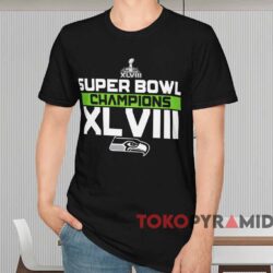 Seattle Seahawks Super Bowl Xlviii Champions Shirt Black T shirt