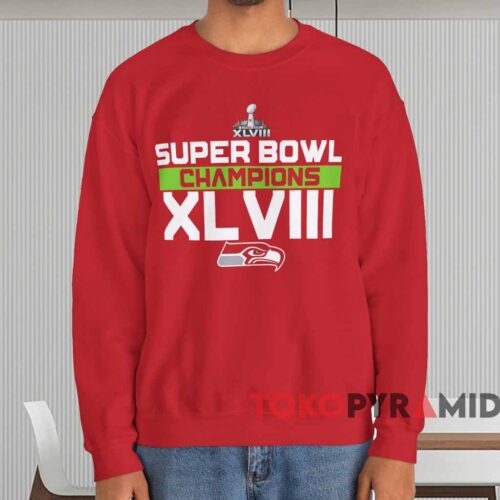 Seattle Seahawks Super Bowl Xlviii Champions Shirt Red Sweatshirt