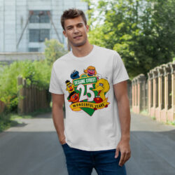 Sesame Street 25th Anniversary White T shirt