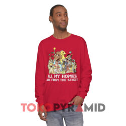 Sesame Street All My Homies Are From The Street Red Long sleeved