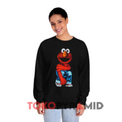 Sesame Street Elmo In Jeans Shirt 4 Sesame Street Elmo In Jeans Black Long sleeved