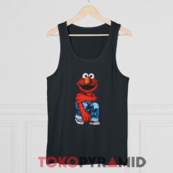 Sesame Street Elmo In Jeans Shirt 3 Sesame Street Elmo In Jeans Black Tank Top