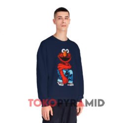 Sesame Street Elmo In Jeans Shirt 2 Sesame Street Elmo In Jeans Navy Sweatshirt