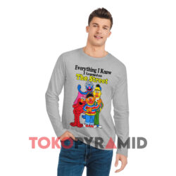 Sesame Street Everything I Know I Learned On The Street Grey Long sleeved