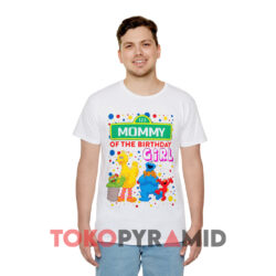 Sesame Street Mommy Of The Birthday Girl White T shirt