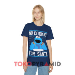 Sesame Street No Cookies For Santa Navy T shirt