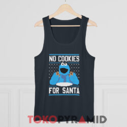 Sesame Street No Cookies For Santa Navy Tank Top