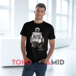 Sesame Street Straight Outta Cookies Black T shirt
