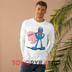 Sesame Street Super Grover Shirt 3 Sesame Street Super Grover White Long sleeved