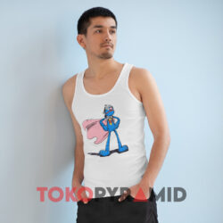 Sesame Street Super Grover White Tank Top