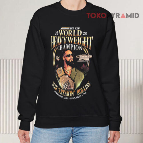 Seth Rollins World Heavyweight Champion Sweatshirt Seth Rollins World Heavyweight Champion Sweatshirt