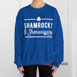 Shamrocks & Shenanigans Blue Sweatshirt