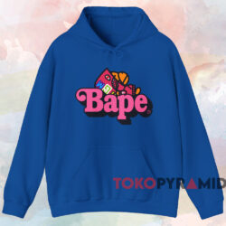 Shark Milo On Bape T shirt Blue Hoodie