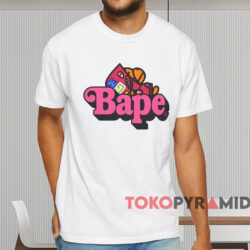 Shark Milo On Bape T shirt White T shirt