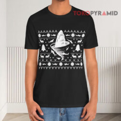 Shark Tornado Inspired Ugly Christmas Sweatshirt 2 Shark Tornado Inspired Ugly Christmas T shirt