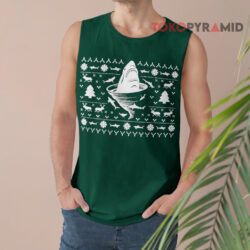 Shark Tornado Inspired Ugly Christmas Sweatshirt 3 Shark Tornado Inspired Ugly Christmas Tank Top