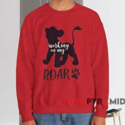 Simba Working On My Roar The Lion King Shirt 3 Simba Working On My Roar The Lion King Shirt Red Sweatshirt