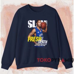 Slam Cover Derrick Rose Shirt Navy Sweatshirt