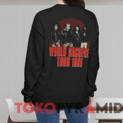 Slayer 1988 World Sacrifice Tour T-shirt 3 Slayer 1988 World Sacrifice Tour T shirt Black Sweatshirt