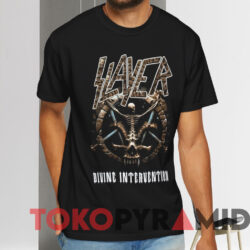 Slayer Divine Intervention World Tour T shirt Black T shirt