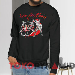 Slayer Show No Mercy T-shirt 2 Slayer Show No Mercy T shirt Black Sweatshirt