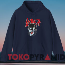 Slayer Slaytanic Wehrmacht Tour T-shirt 4 Slayer Slaytanic Wehrmacht Tour T shirt Navy Hoodie