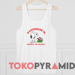Snoopy Happiness Is Sharing The Holiday T-shirt 4 Snoopy Happiness Is Sharing The Holiday T shirt White TankTop