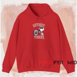 Snoopy Joe Cool Detroit Tigers Shirt Red Hoodie