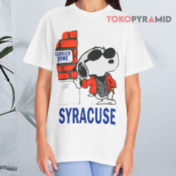 Snoopy Syracuse University White T shirt