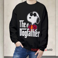 Snoopy The Dogfather Shirt 3 Snoopy The Dogfather Black Sweatshirt