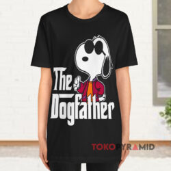 Snoopy The Dogfather Black T shirt