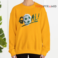 Soccer Ball Goal Yellow Sweatshirt