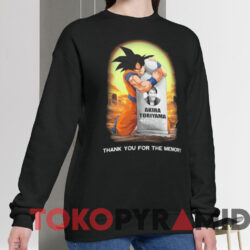 Son Goku Rip Akira Toriyama Thank You For The Memory Shirt 3 Son Goku Rip Akira Toriyama Thank You For The Memory Shirt Black Sweatshirt