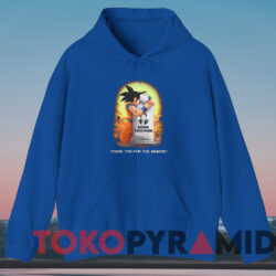 Son Goku Rip Akira Toriyama Thank You For The Memory Shirt 4 Son Goku Rip Akira Toriyama Thank You For The Memory Shirt Blue Hoodie