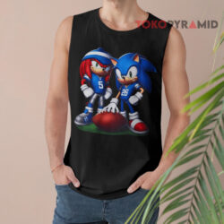Sonic and Knuckles Detroit Lions Football Shirt 2 Sonic And Knuckles Detroit Lions Football Tank Top