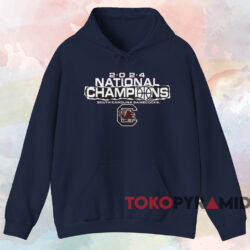 South Carolina Gamecocks 2024 NCAA Women's Basketball Bracket Shirt 2 South Carolina Gamecocks 2024 Ncaa Women's Basketball National Champions Bracket Shirt Navy Hoodie