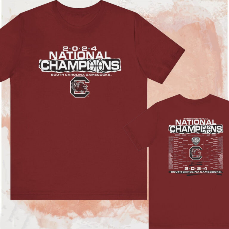 Bandiera Gagliardetto South Carolina Gamecocks Campioni Nazionali Di Basket Femminile 2024 - 30x76 Cm - Feltro Misto Lana