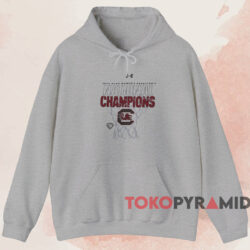 South Carolina Gamecocks 2024 NCAA Women's Basketball Locker Room Shirt 2 South Carolina Gamecocks 2024 Ncaa Women's Basketball National Champions Locker Room Shirt Grey Hoodie