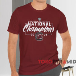 South Carolina Gamecocks 2024 Ncaa Women's Basketball National Champions Schedule Shirt Red T shirt