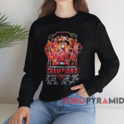 South Carolina Gamecocks 2024 NCAA Women’s Basketball National Champions Signatures T-Shirt 4 South Carolina Gamecocks 2024 Ncaa Women’s Basketball National Champions Signatures T shirt Black Sweatshirt