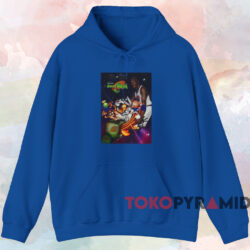 Space Jam Looney Tunes Michael Jordan T shirt Blue Hoodie