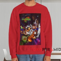 Space Jam Looney Tunes Michael Jordan T shirt Red Sweatshirt