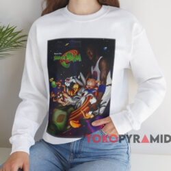 Space Jam Looney Tunes Michael Jordan T shirt White Sweatshirt